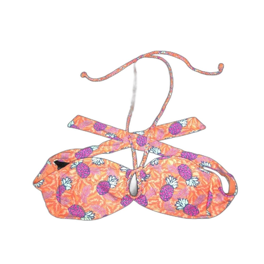 American Eagle Pineapple Bikini Swim Top Small